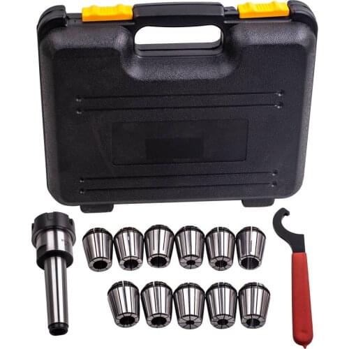 11pcs ER32 Collet Set MT3 Shank Chuck & Spanner For CNC Milling Lathe Machine