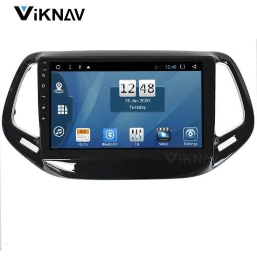 2 din android car radio for Jeep Compass 2017+ screen stereo receiver multimedia player GPS navigation head unit