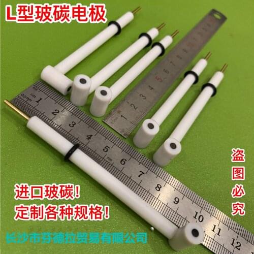 3mm 4mm 5mm/ L-shaped Glass Carbon Electrode