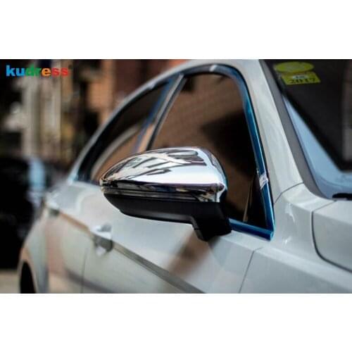 For Volkswagen For VW Touran 2016 2017 2018 2019 ABS Chrome Exterior Side Door Rearview Mirror Cover Trims Car Frame Sticker