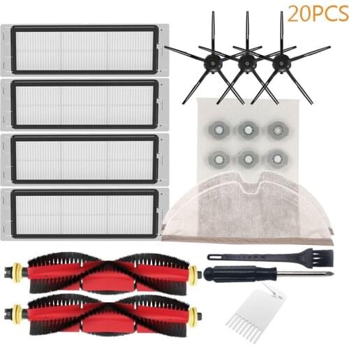 Robot vacuum cleaner hepa filter Mop Cloths Brush For Xiaomi mijia Roborock S5 Max S6 S6 Pure S4 S6 Max S5 S50 S55 Spare parts