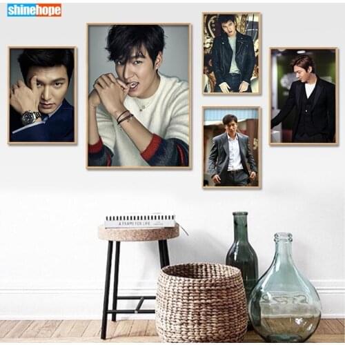 Custom Canvas Poster Art Lee Min Ho Poster Home Decoration Cloth Fabric Wall Poster Print Silk Fabric 30X45cm,40X60cm