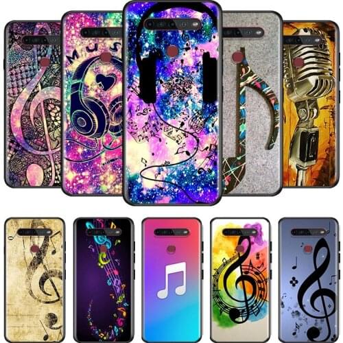 Colorful Music Notation For LG G8 V30 V35 V40 V50 V60 Q60 K40S K50S K41S K51S K61 K71 K22 ThinQ 5G Soft TPU Silicone Phone Case
