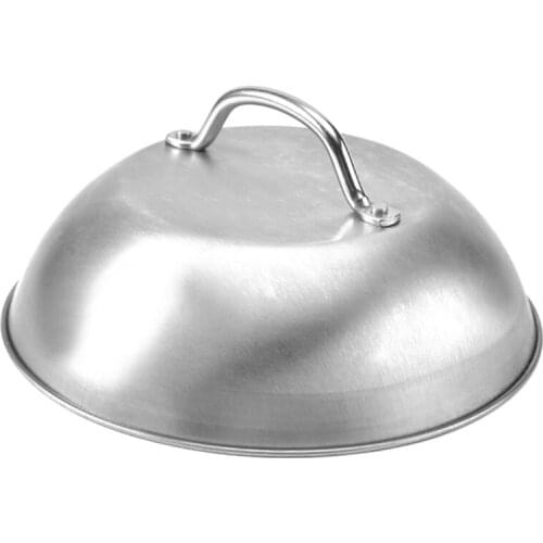 Stainless Steel Steak Cover Thicken Western Restaurant Western Food Cover Hand Handle Steak Cover Hemispherical Cover