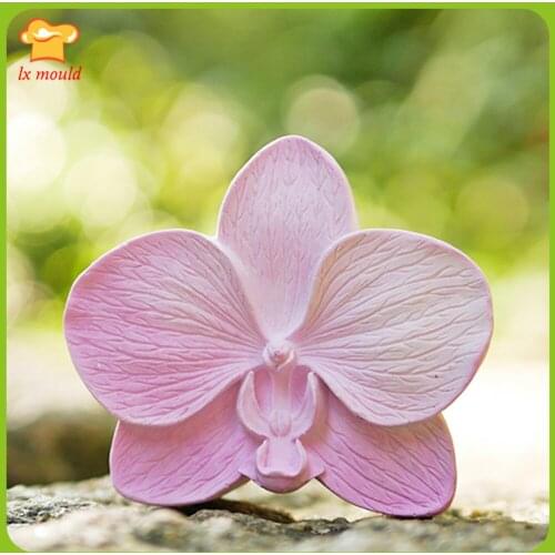 LX-MOULD Phalaenopsis Silicone Mold Candle 3d flower Mould