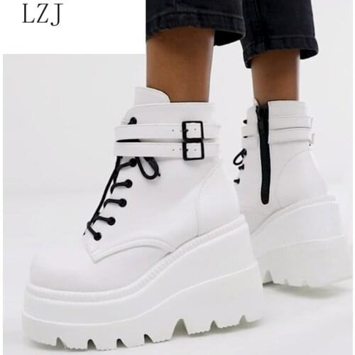 LZJ Women's Wedge Ankle Boots