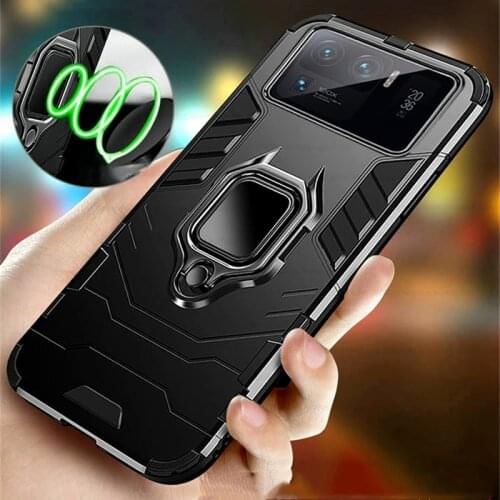 Magnetic Holder Protective Ring Covers for Xiaomi Xiomi Xaiomi Mi 11 Ultra 11Ultra 5G Case PC Hard Bumper Armor Shockproof Coque