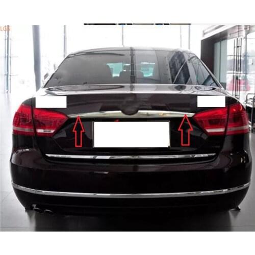 For Volkswagen Passat 2011-2015 Rear Trunk Door Cover Tailgate Trim Sticker Chrome Tail Gate Molding Styling Strip