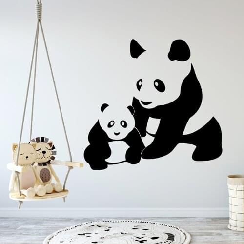 NEW pandas Wall Stickers Self Adhesive Art Wallpaper For Kitchen Restaurant Background Wall Art Decal