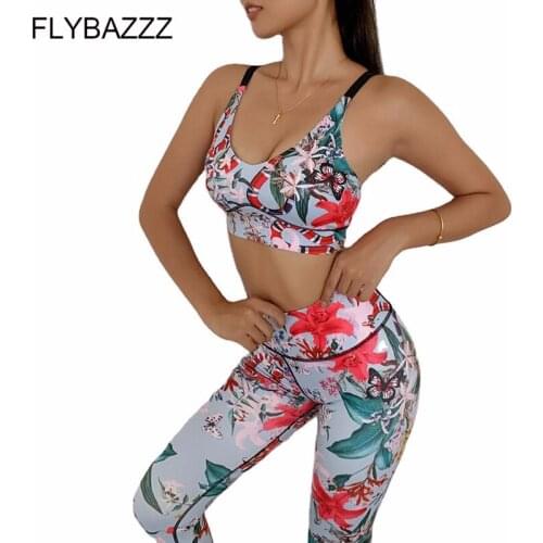 New Style 2 Piece Bra+Pants Sports Suits For Womens Tracksuit Sportswear Yoga Set Gym Fitness Suit Clothing For Sport Customs