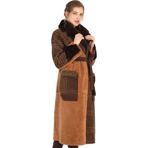 MODAQUEEN Store Women Whiskey Color Plaid Pattern Custom Design Coat 2004 Luxury Clothing Free Shipping Best Seller New Season