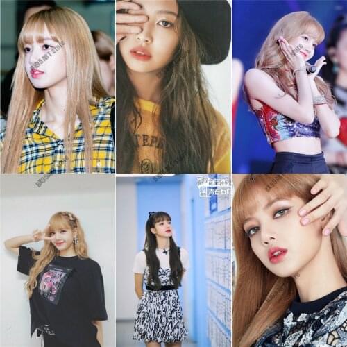 Full Square/Round Diamond Painting Korean Girl Group Lisa Diamond Embroidery Cross Stitch Kits Mosaic Kids Room Decoration