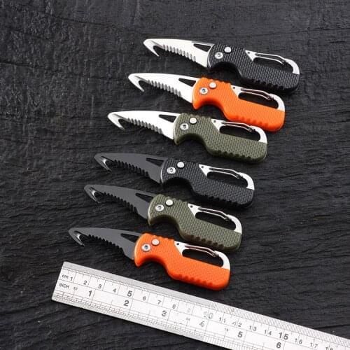 Portable unpacking knife multipurpose outdoor survival folding Multi High Hardness knife on-board emergency rescue tool
