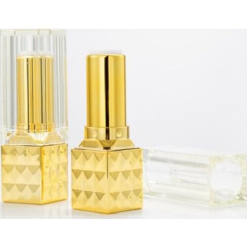 Hot Sale Cheap A variety of Love Customizable Plastic Empty Refillable Square Lip Gloss Tube Lipstick Lip Balm 20pcs/lot