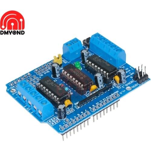 Motor Shield Stepper Driver Board Control Module L293D L293 Motor Drive Expansion Board For Arduino Mega2560 4-Channel H-Bridge
