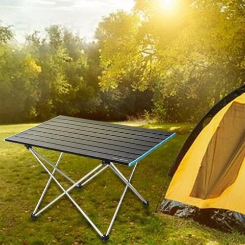 Outdoor FoldableTable Portable Camping Desk For Ultralight Aluminium Hiking Climbing Fishing Picnic Folding Tables