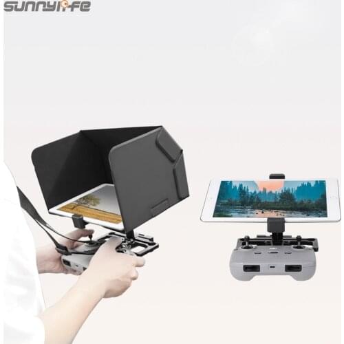 Sunnylife Remote Controller Tablet Holder with Sun Hood Neck Strap Adjustable Angle for Mavic Air 2/Mini/Pro/2/Air/Spark