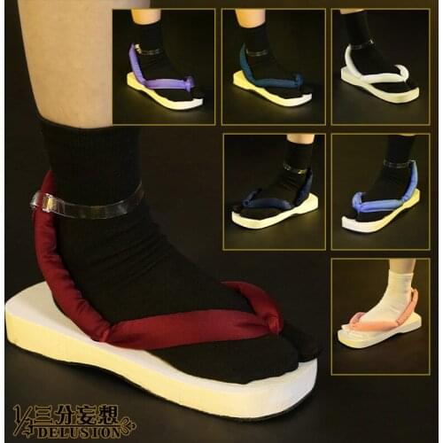Annime Demon Slayer: Kimetsu no Yaiba Agatsuma Zenitsu Kamado Nezuko Kimono Shoes Cosplay Accessories H