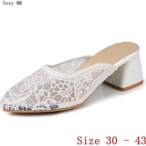 Pumps Women Oxfords Career Slingbacks Mules Shoes High Heels Woman High Heel Shoes Small Plus Size 30 31 32 33 - 40 41 42 43