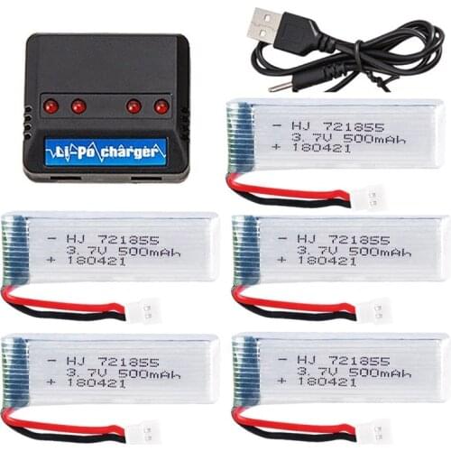 YUKALA XK K110 WLtoys V930 V977 V989 /H37 E50 RC Helicopter 3.7V 500mAh Li-polymer Battery 721855