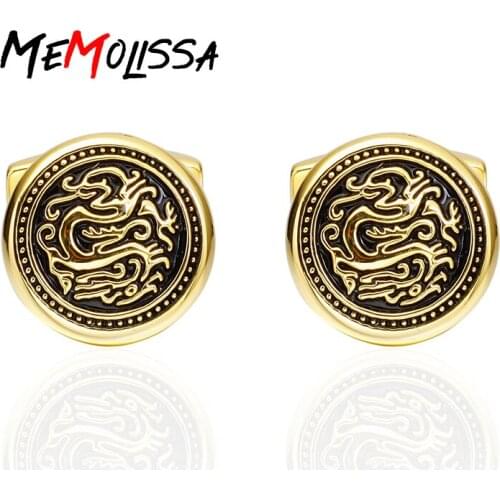 MeMolissa Chinese style Vintage Cufflinks For Mens Jewelry Shirt Cuff links Brand Cuff Buttons High Quality Wedding Jewelry