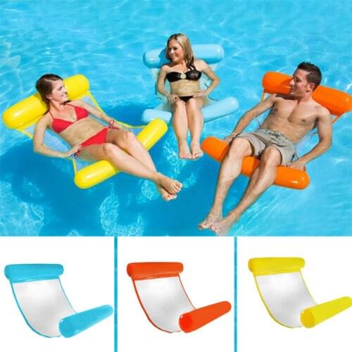 Water Inflatable Hammock Lounge Chair Floating Swimming Mattress sea Swimming Ring Swimming Pool Party Toy Lounge Chair