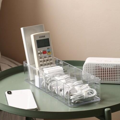 8 Grid Desktop Data Line Storage Box Office USB Wire Cable Drawer Organizer Case U90A