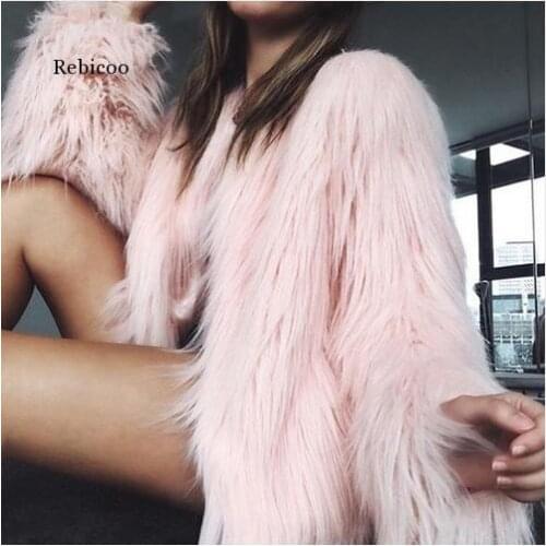 Winter Autumn Women Cardigan Fur Jacket Warm Faux Fox Coat Tops Casual Outwear Overcoat Parkafur Coats Long Fur Coat
