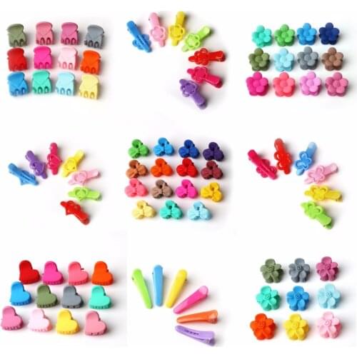 10-20pcs/lot new shelves random mixed color Candy girl plastic hair comb hair clip Kids Hair Clip Accessories