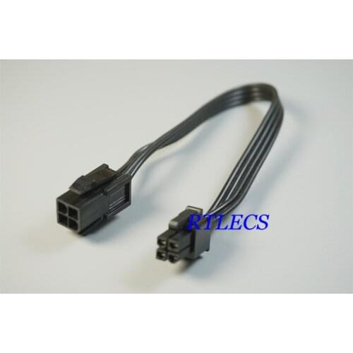 100pcs CPU 4 Pin ATX EPS Plug to 4 Pin Receptacle Power Supply Extension Cable Adapter PC Motherboard cable 20 CM UL 18 AWG