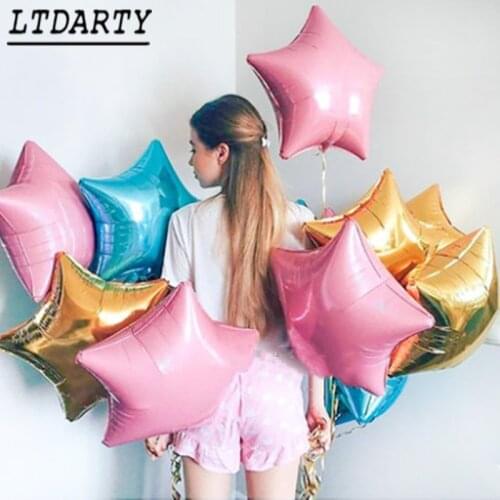 12pcs18 '' star pearl pink pearl blue gold balloon inflatable helium balloon wedding birthday party decoration Globos kid toy