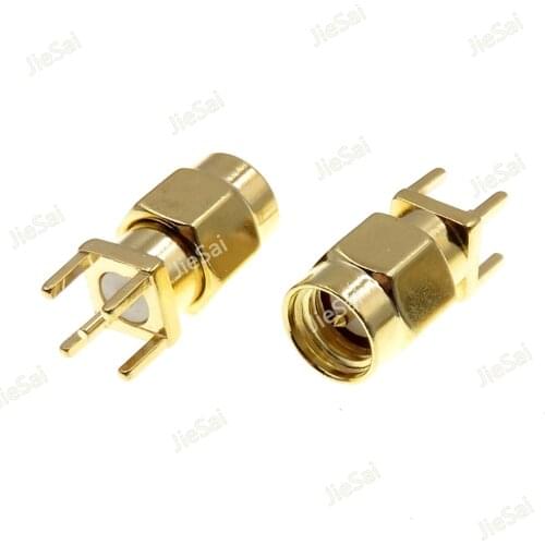 5pcs SMA-JE SMA Four Pin Socket 5.08mm Pitch Connector For Soldering PCB Board