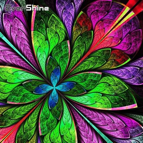 EverShine Diamond Painting Flowers Cross Stitch Diamond Mosaic Sale Handmade Art Kits Abstract Picture Rhinestones Home Decor