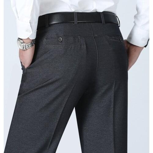 MRMT 2021 Brand Summer Mens Trousers Middle-aged Casual Pants Thin Loose Business Pants for Male Straight Tube Size Trouser