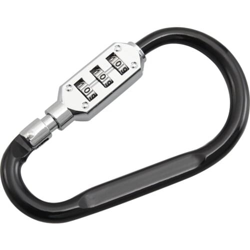 Black Helmet Lock Combination PIN Lock T-bar Travel Luggage Suitcase Code Padlock For Honda Kawasaki Yamaha Dirt Bike Scooter