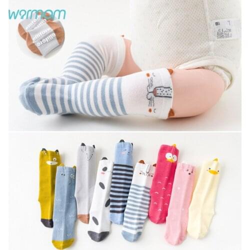 Warmom Baby Boys Girls Cartoon Animals Cotton Socks Winter Autumn Newborn Infant Knee High Socks Kids Leg Warmers Socks For 0-3Y