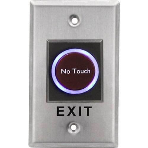 Infrared Sensor Switch No Touch Contactless Switches Stainless Steel Door Release Exit Button With LED Door Release Buttons