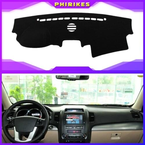 For Kia Sorento 2009 - 2012 Car Dashboard Cover Mat Pad Anti-UV Sun Shade Instrument Protective Carpet Auto Styling Accessories
