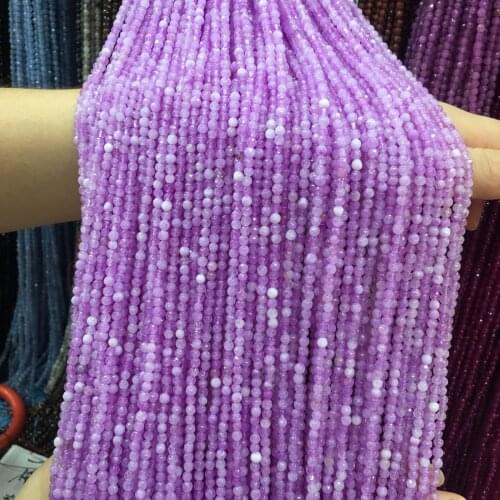 Natural Stone Small Beads 3 mm Section Loose Bead for Jewelry Making Necklace DIY Bracelet