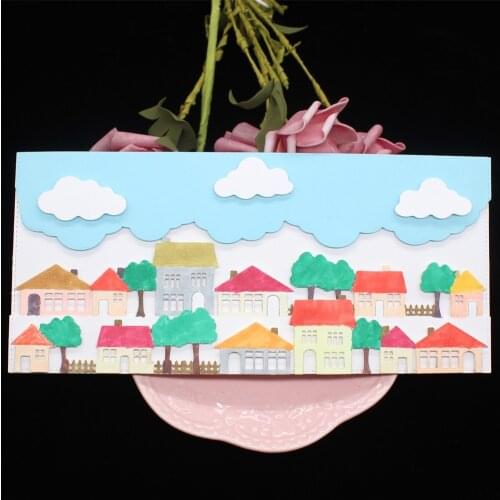 Cottage Border Slimline Metal Cutting Dies Stencils for DIY Scrapbooking Decorative Embossing DIY Paper Cards