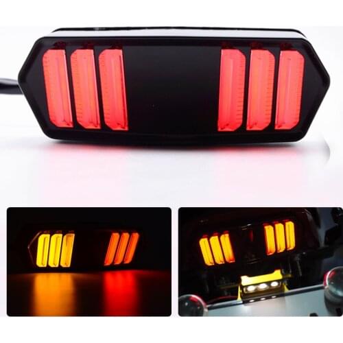 Motorcycle LED Tail Rear Light Motorbike Running Turn Signal Indicator Lamp Stop Lights For Honda MSX125 CBR650F CTX700 CTX700N