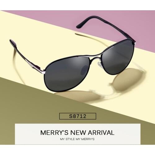 MERRYS DESIGN Men Pilot Sunglasses Mens Fashion HD Polarized Sun glasses For Driving Luxury Shades UV400 Protection S'8712