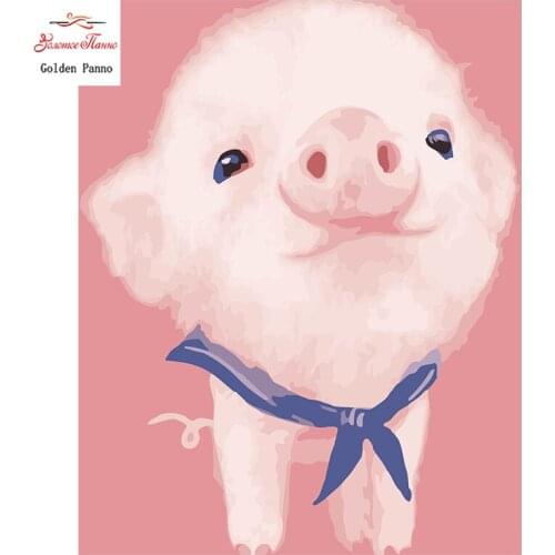 Golden Panno,Needlework,DIY DMC 14CT Cross stitch Kit, Pattern Embroidery Cross-stitch Painting,Christmas,crafts,fat pig 1025