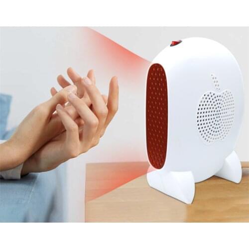 Hot Air Heater Mini Fan Desktop Heaters PTC Ceramic Small Solar Electric Energy Saving Personal Office and Household 220V QN31