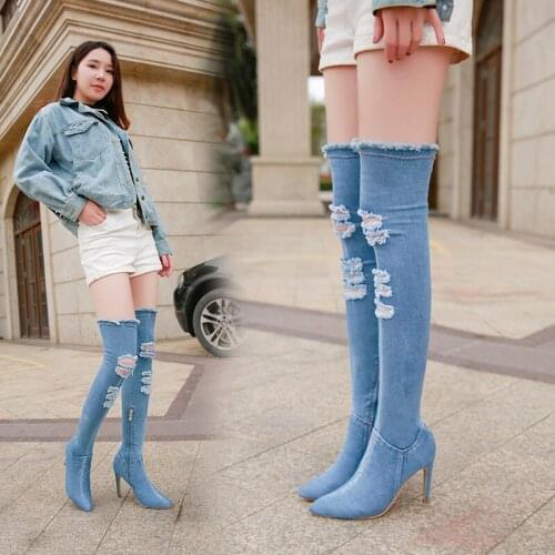 Plus Size New Shoes Women Boots Over The Knee Boots Sexy Female Autumn Winter Lady Thigh High Boots 2021 New Martin boots