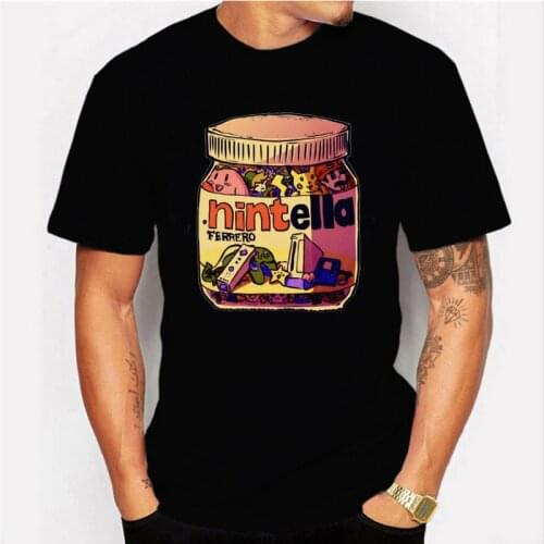 New Arrival Harajuku Mens Tshirt Cute Funny Nutella Short Sleeve T Shirt Kawaii HipHop Streetwear T-shirt Men Top Tee