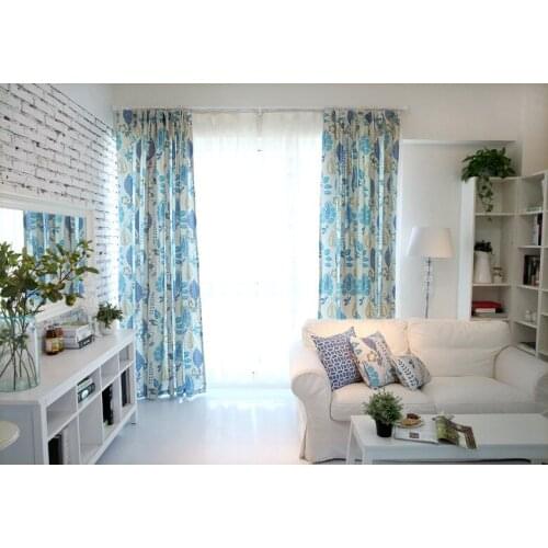 The new cotton fabric cloth material living room balcony bedroom curtains