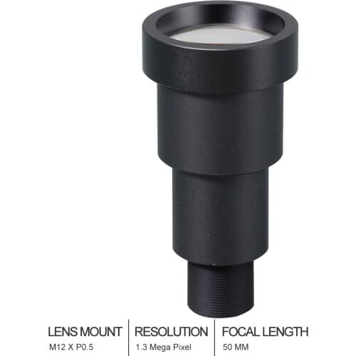 Witrue HD cctv MTV lens 50mm M12*0.5 Mount 1/3 F2.0 9.2 degree for Security CCTV cameras