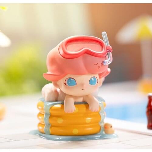 Blind Box Toys Original POP MART DIMOO Pet Holiday Series Model Confirm Style Cute Anime Figure Gift Surprise Box