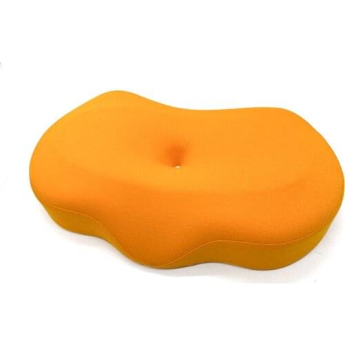Simple Candy Color Round Memory Foam Nap Pillow Washable Slow Rebound Breathable Sleeping Sofa Cushion Health Care